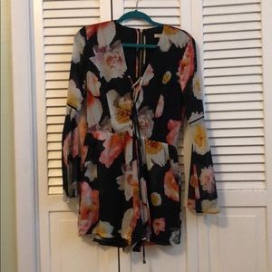 Gianni Bini Flower Print Romper